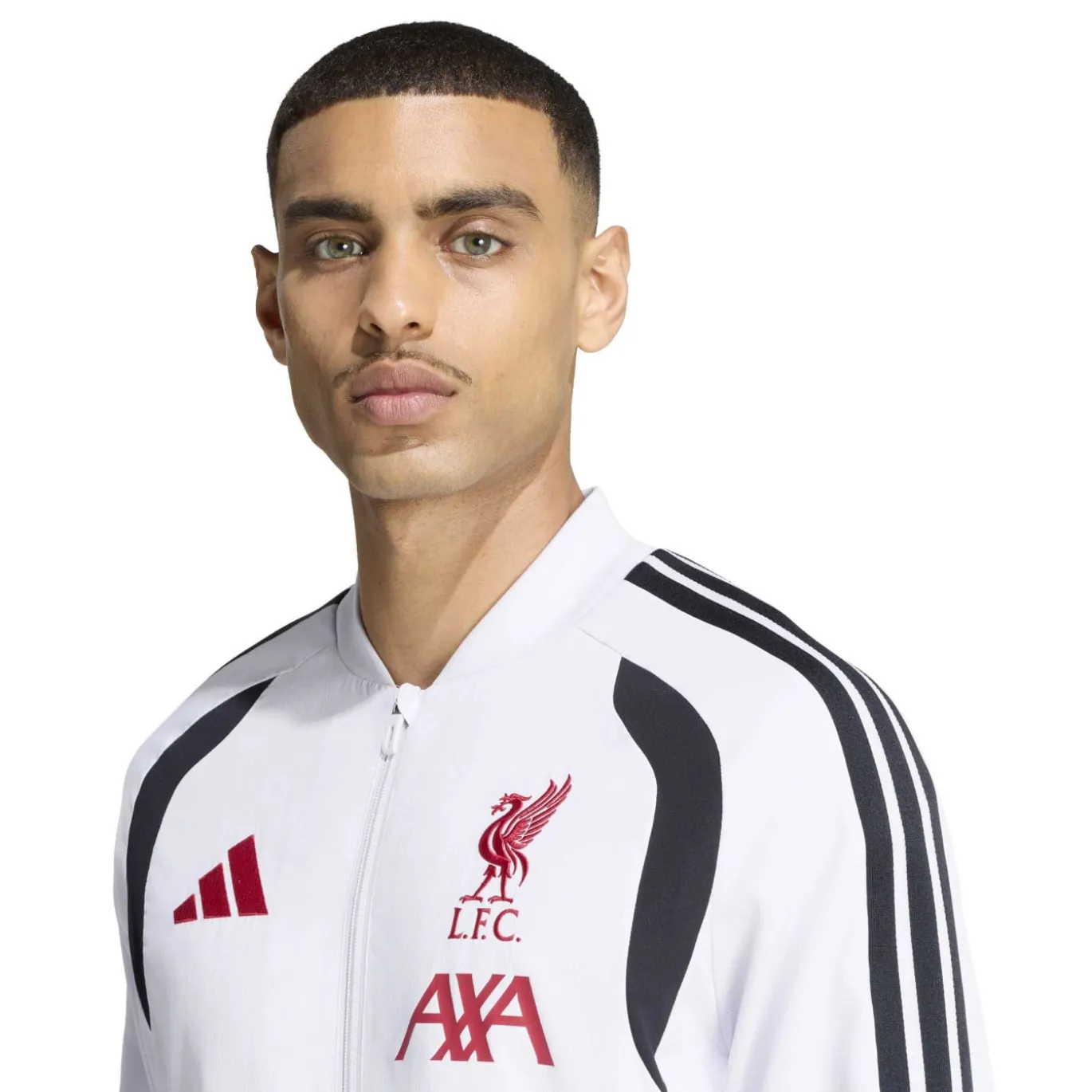 adidas Liverpool Presentatie Trainingsjack 2026-2027 Wit Zwart Rood