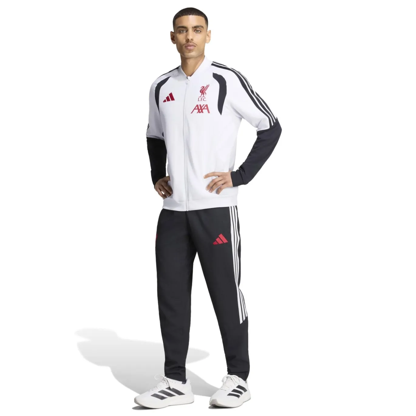 adidas Liverpool Presentatie Trainingsjack 2026-2027 Wit Zwart Rood
