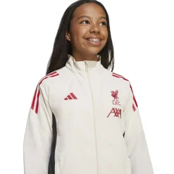 adidas Liverpool Presentatie Trainingspak 2025-2026 Kids Wit Rood Zwart