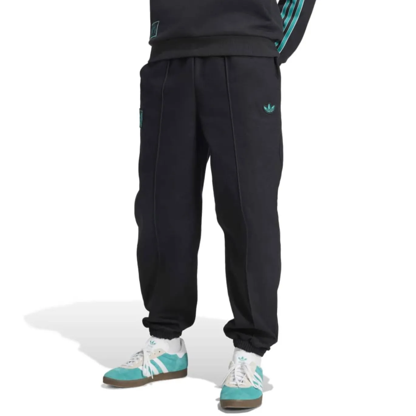 adidas Liverpool Terrace Icons Crew Trainingspak Zwart Groen Wit