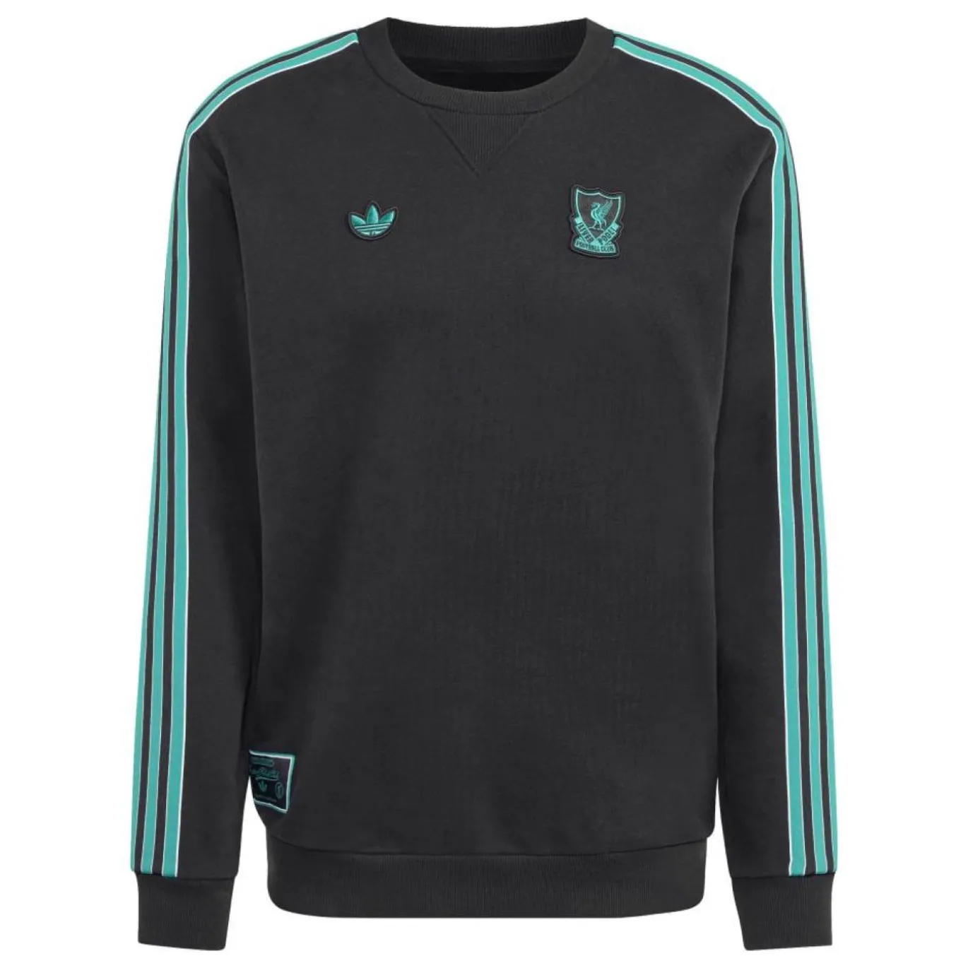 adidas Liverpool Terrace Icons Crew Trainingspak Zwart Groen Wit