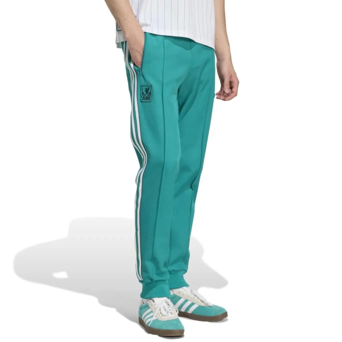 adidas Liverpool Terrace Icons Trainingspak Full-Zip Groen Wit Zwart