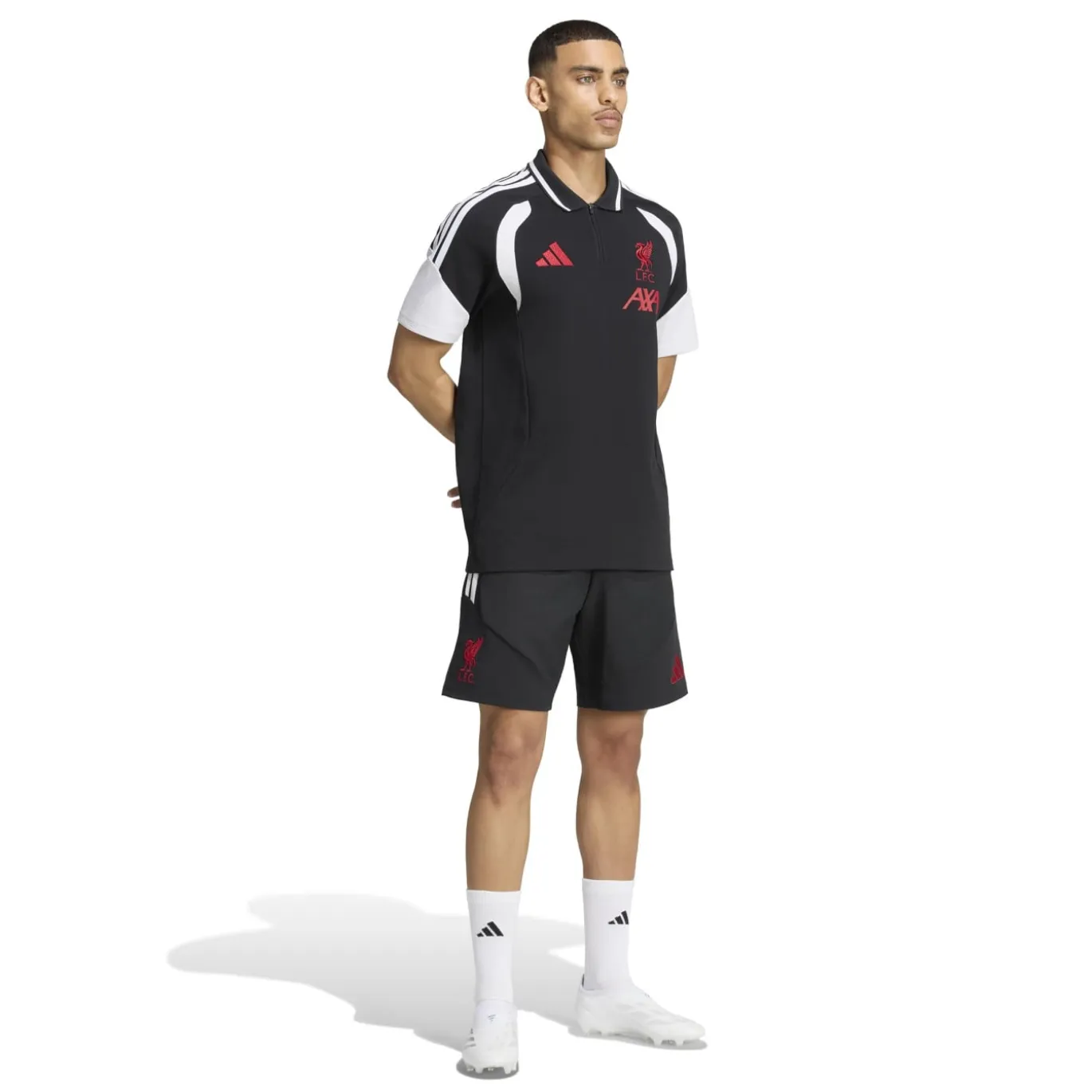 adidas Liverpool Tiro Trainingsbroekje 2026-2027 Zwart Wit Rood