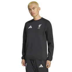 adidas Liverpool Tiro Travel Crew Sweater 2026-2027 Zwart Wit