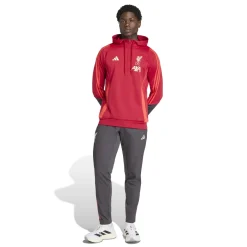 adidas Liverpool Track Hoodie 1/4-Zip 2025-2026 Rood Grijs Zilver