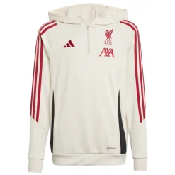 adidas Liverpool Track Hoodie 2025-2026 Kids Wit Rood Zwart