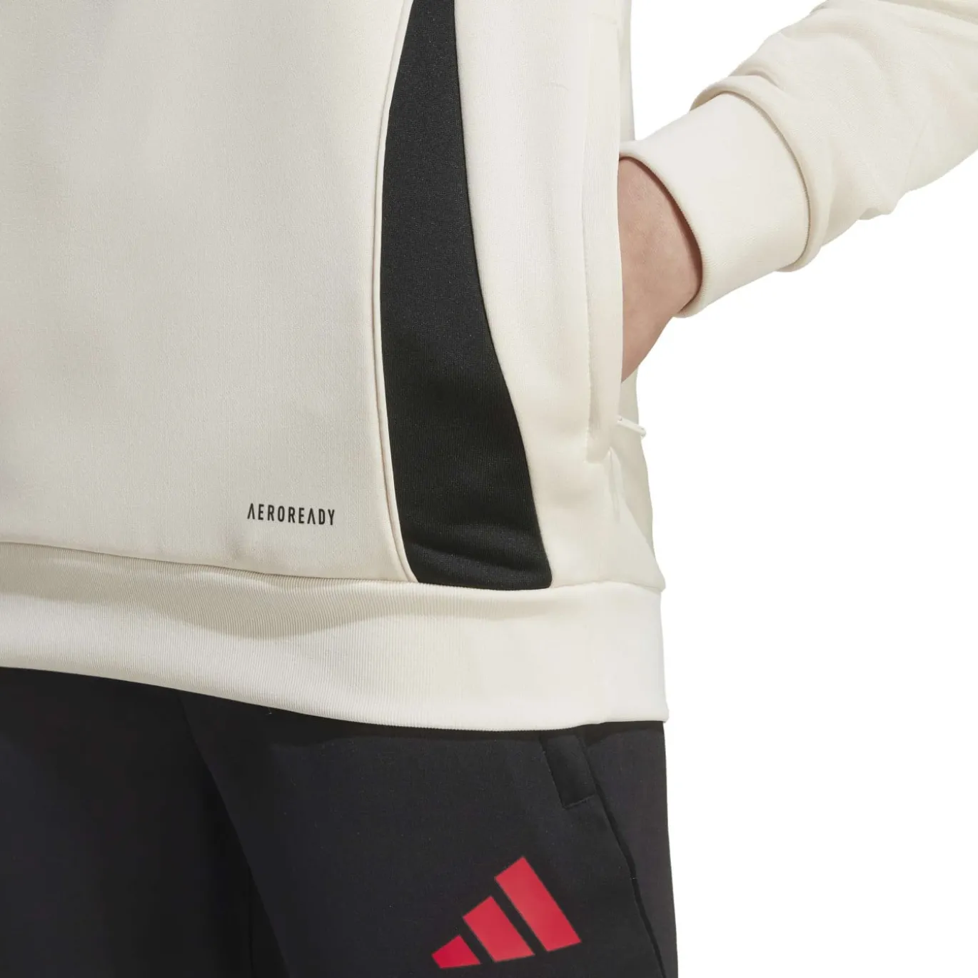 adidas Liverpool Track Hoodie 2025-2026 Kids Wit Rood Zwart