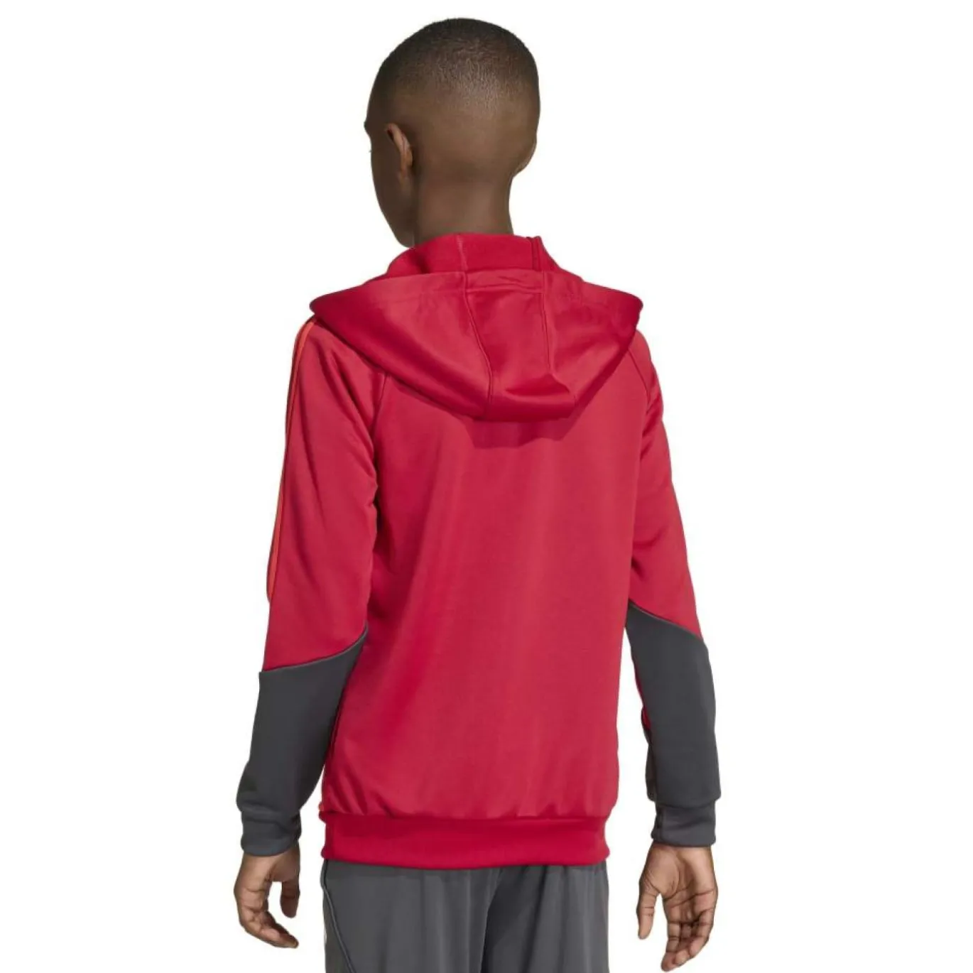 adidas Liverpool Track Hoodie 1/4-Zip 2025-2026 Kids Rood Grijs Zilver