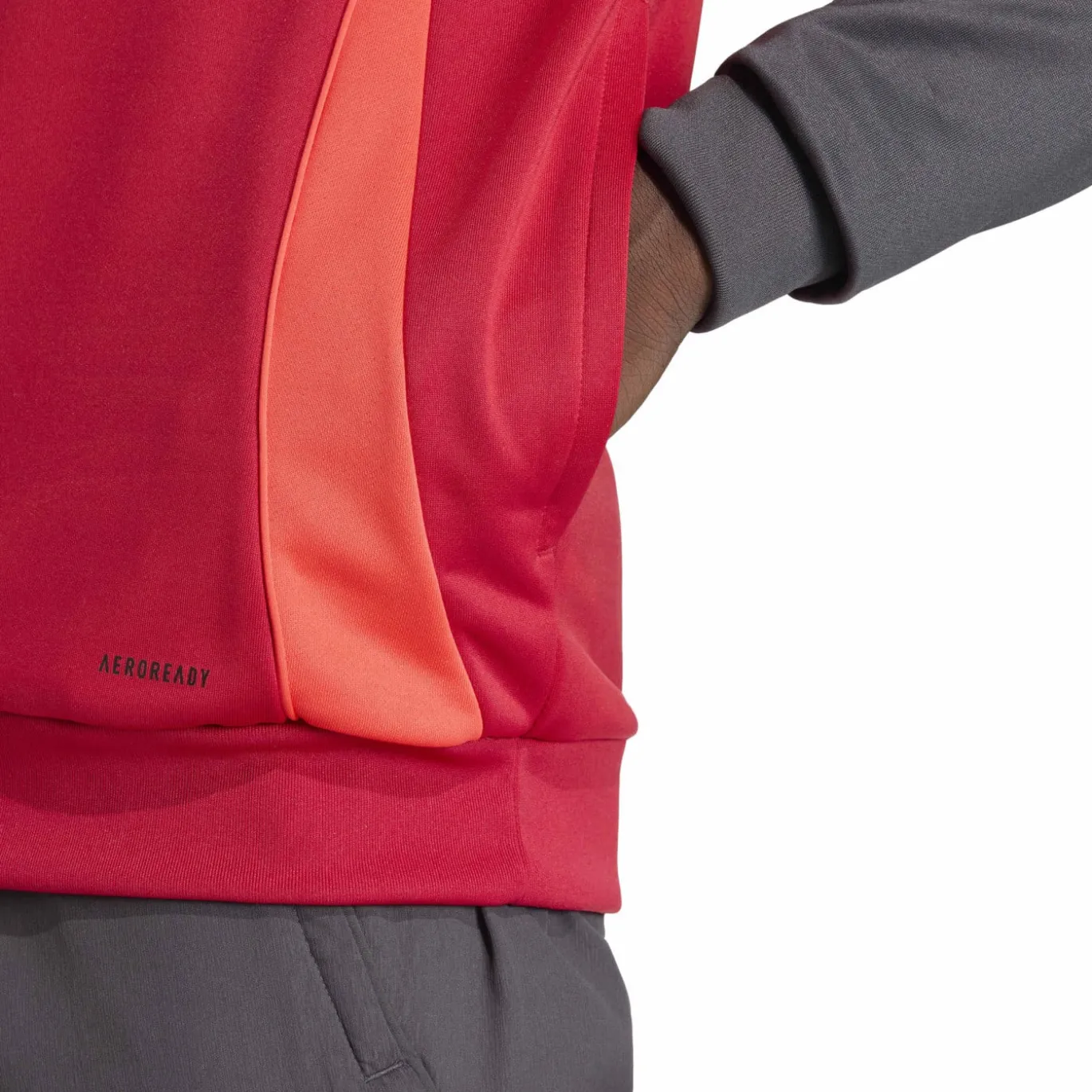 adidas Liverpool Track Trainingspak Hooded 2025-2026 Rood Grijs Zilver