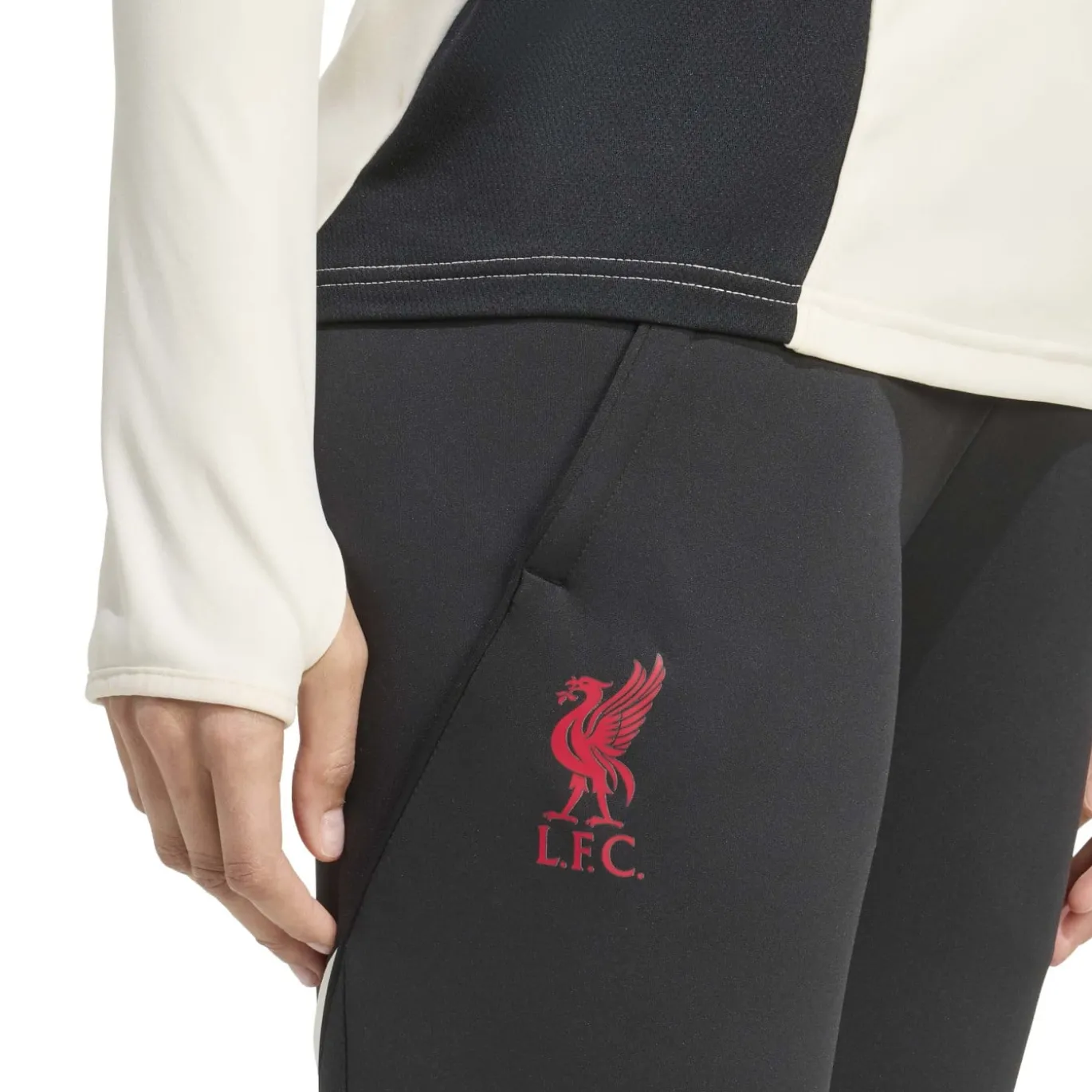 adidas Liverpool Trainingsbroek 2025-2026 Dames Zwart Rood Wit