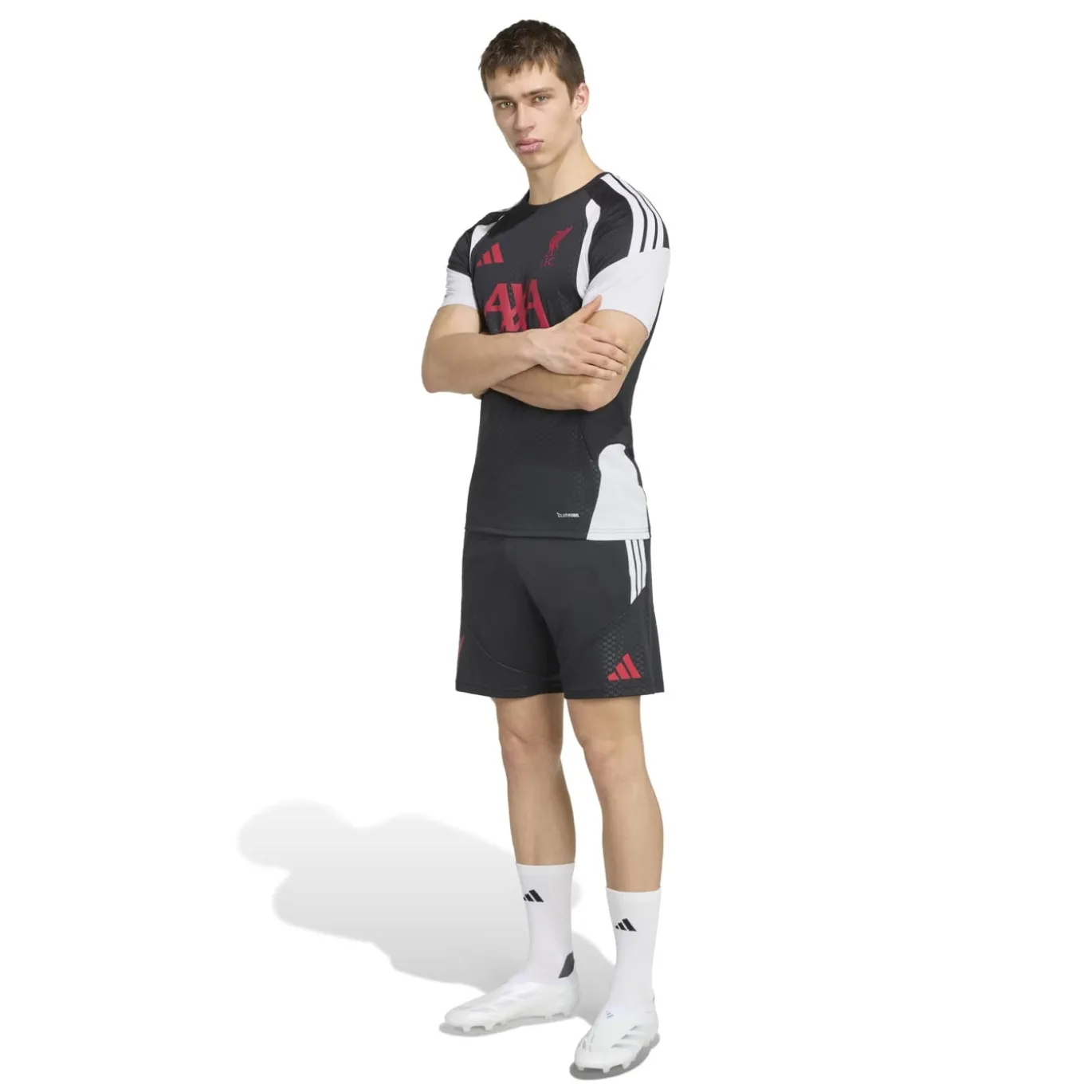 adidas Liverpool Trainingsbroekje 2026-2027 Zwart Grijs Wit Rood