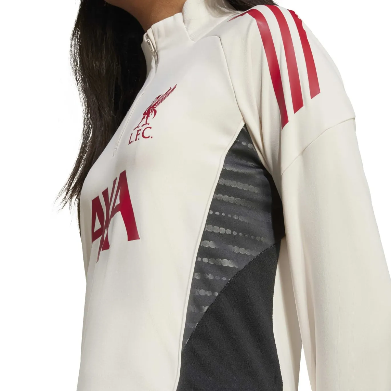 adidas Liverpool Trainingspak 1/4-Zip 2025-2026 Kids Wit Zwart Rood