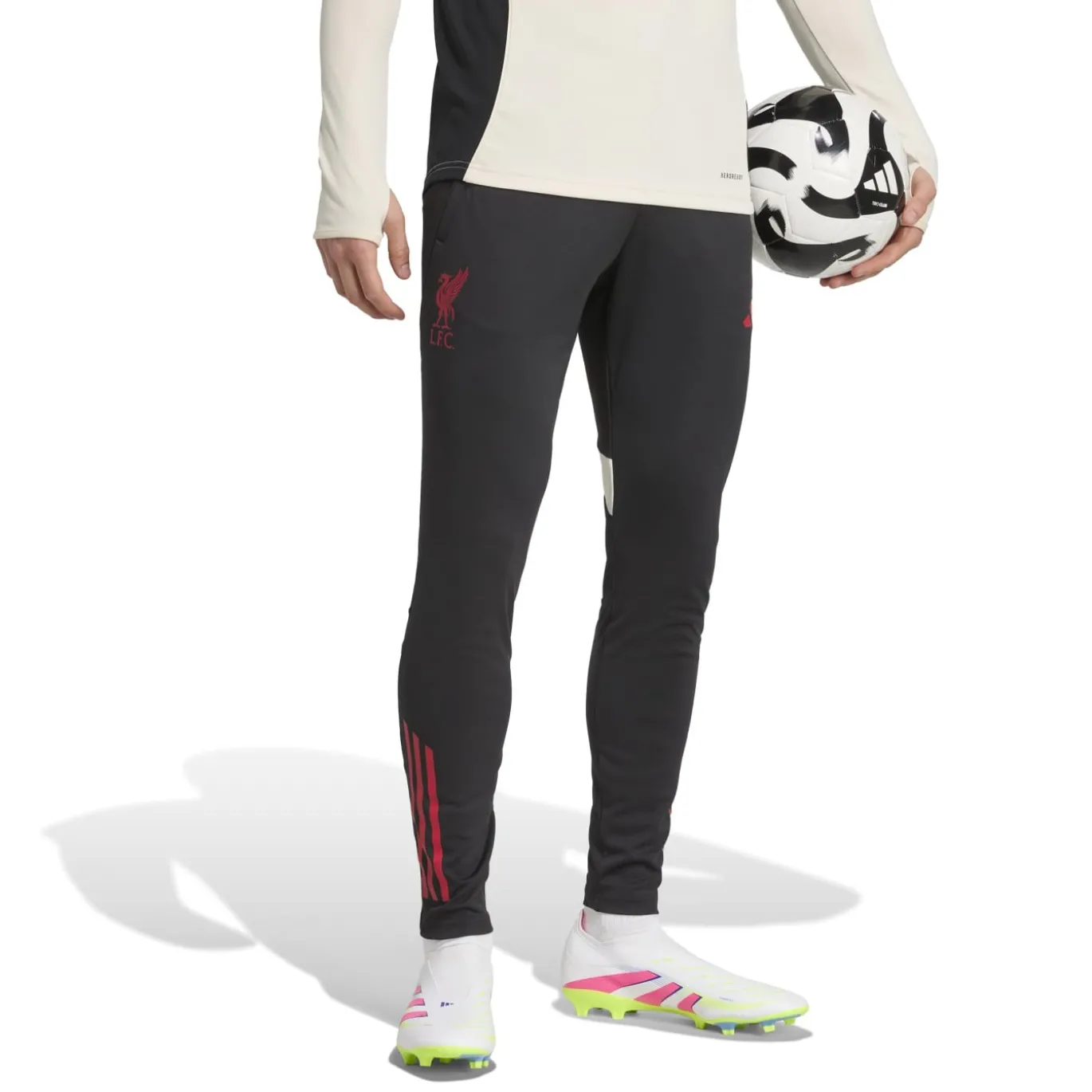 adidas Liverpool Trainingspak 1/4-Zip 2025-2026 Wit Zwart Rood