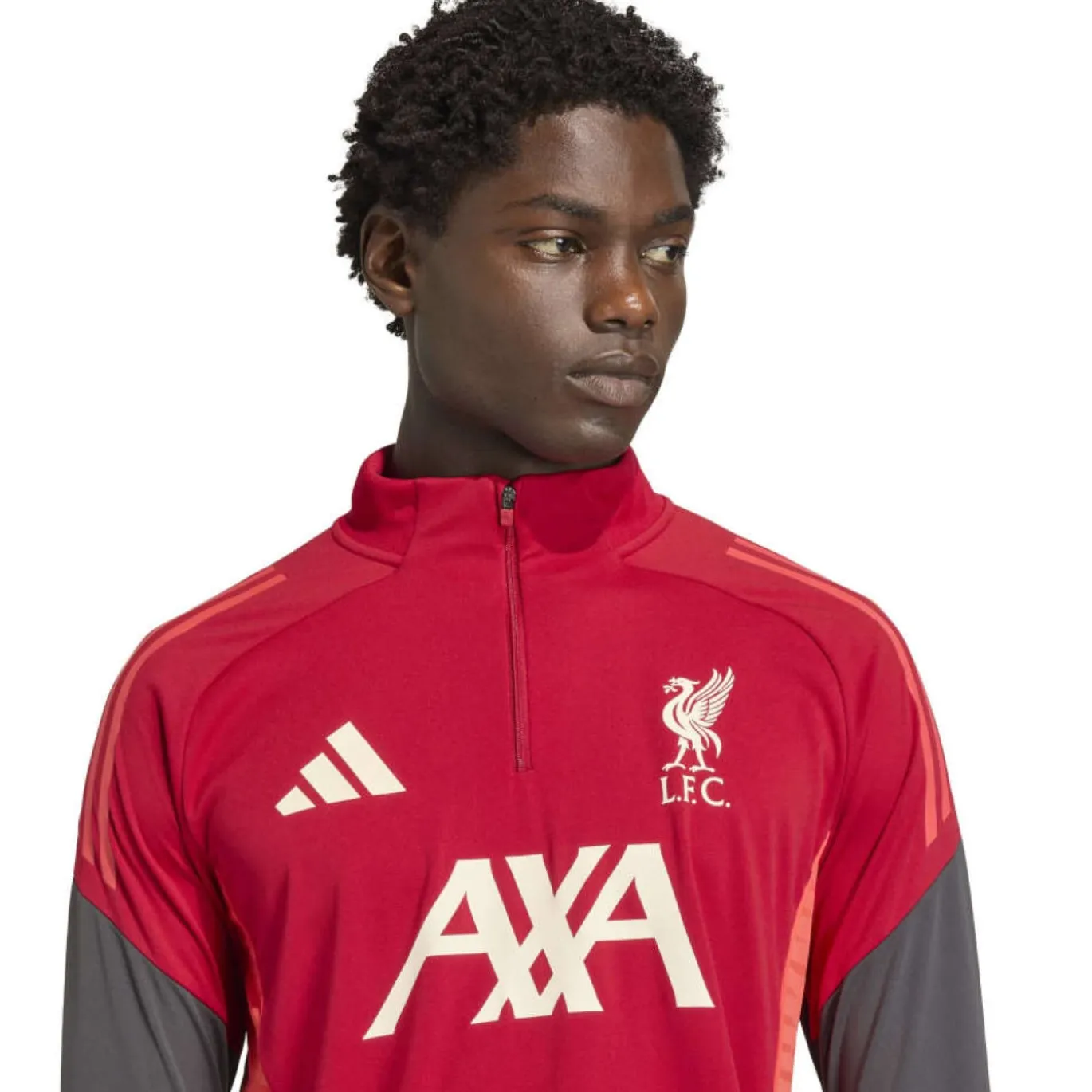 adidas Liverpool Trainingspak 1/4-Zip 2025-2026 Rood Grijs Zilver