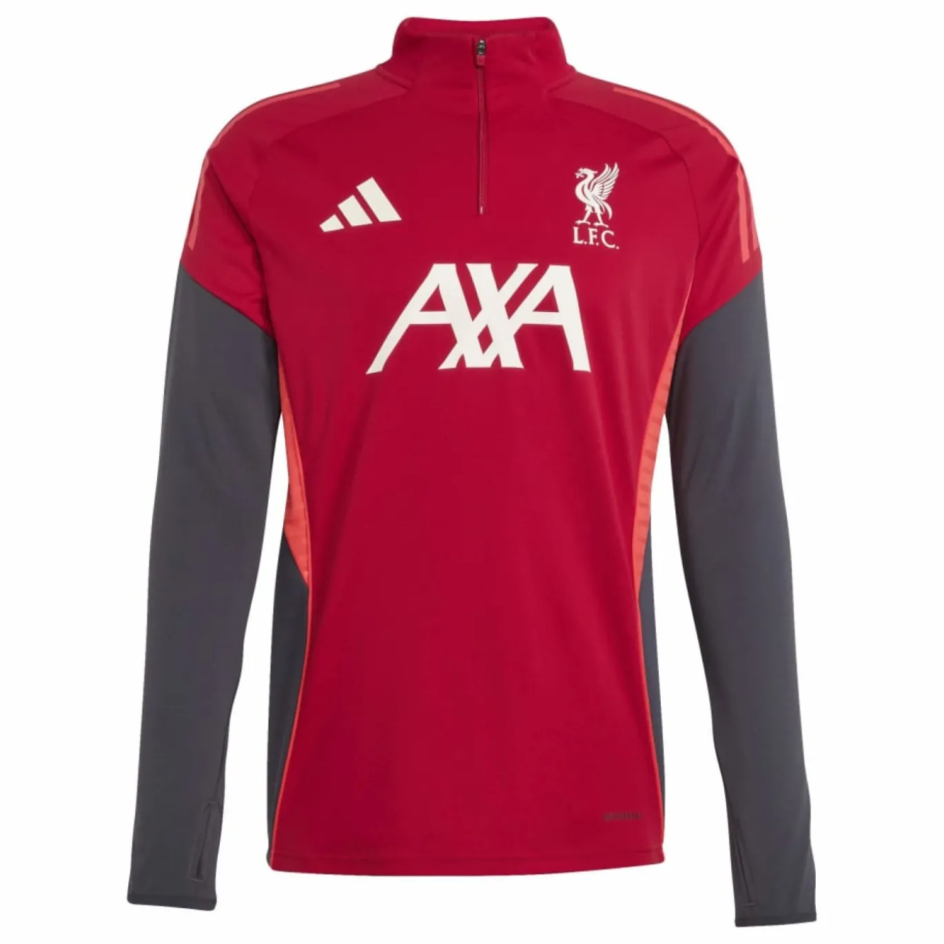 adidas Liverpool Trainingspak 1/4-Zip 2025-2026 Rood Grijs Zilver