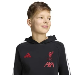 adidas Liverpool Trainingspak Hooded 2026-2027 Kids Zwart Grijs Wit Rood