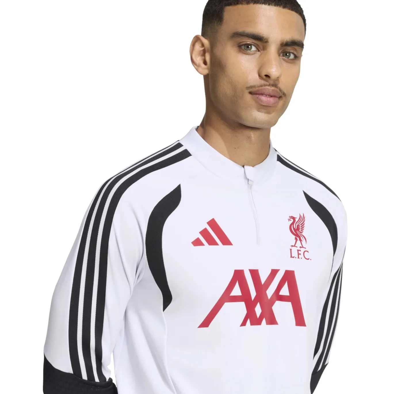 adidas Liverpool Trainingspak 1/4-Zip 2026-2027 Wit Zwart Rood