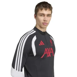 adidas Liverpool Trainingspak 1/4-Zip 2026-2027 Zwart Grijs Wit Rood