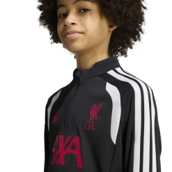 adidas Liverpool Trainingspak 1/4-Zip 2026-2027 Kids Zwart Grijs Wit Rood