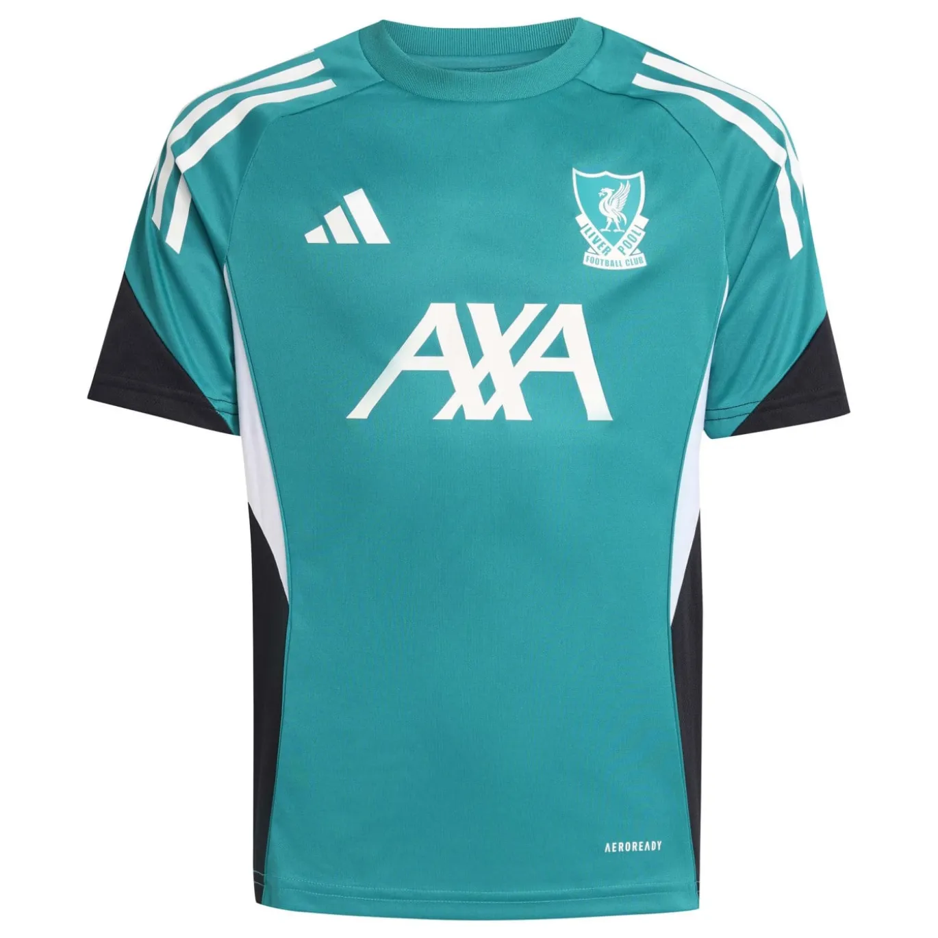 adidas Liverpool Trainingsshirt Europees 2025-2026 Kids Groen Wit Zwart