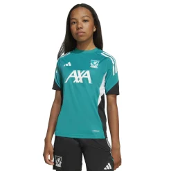 adidas Liverpool Trainingsshirt Europees 2025-2026 Kids Groen Wit Zwart