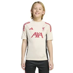 adidas Liverpool Trainingsshirt 2025-2026 Kids Wit Rood Zwart
