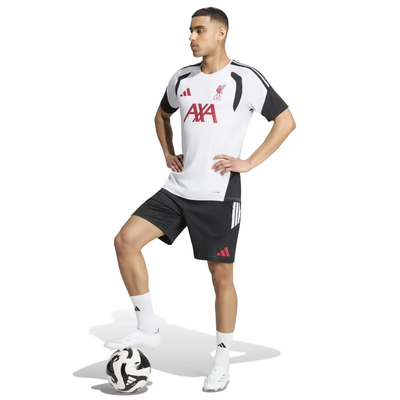adidas Liverpool Trainingsshirt 2026-2027 Wit Zwart Rood
