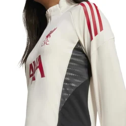 adidas Liverpool Trainingstrui 1/4-Zip 2025-2026 Kids Wit Rood Zwart