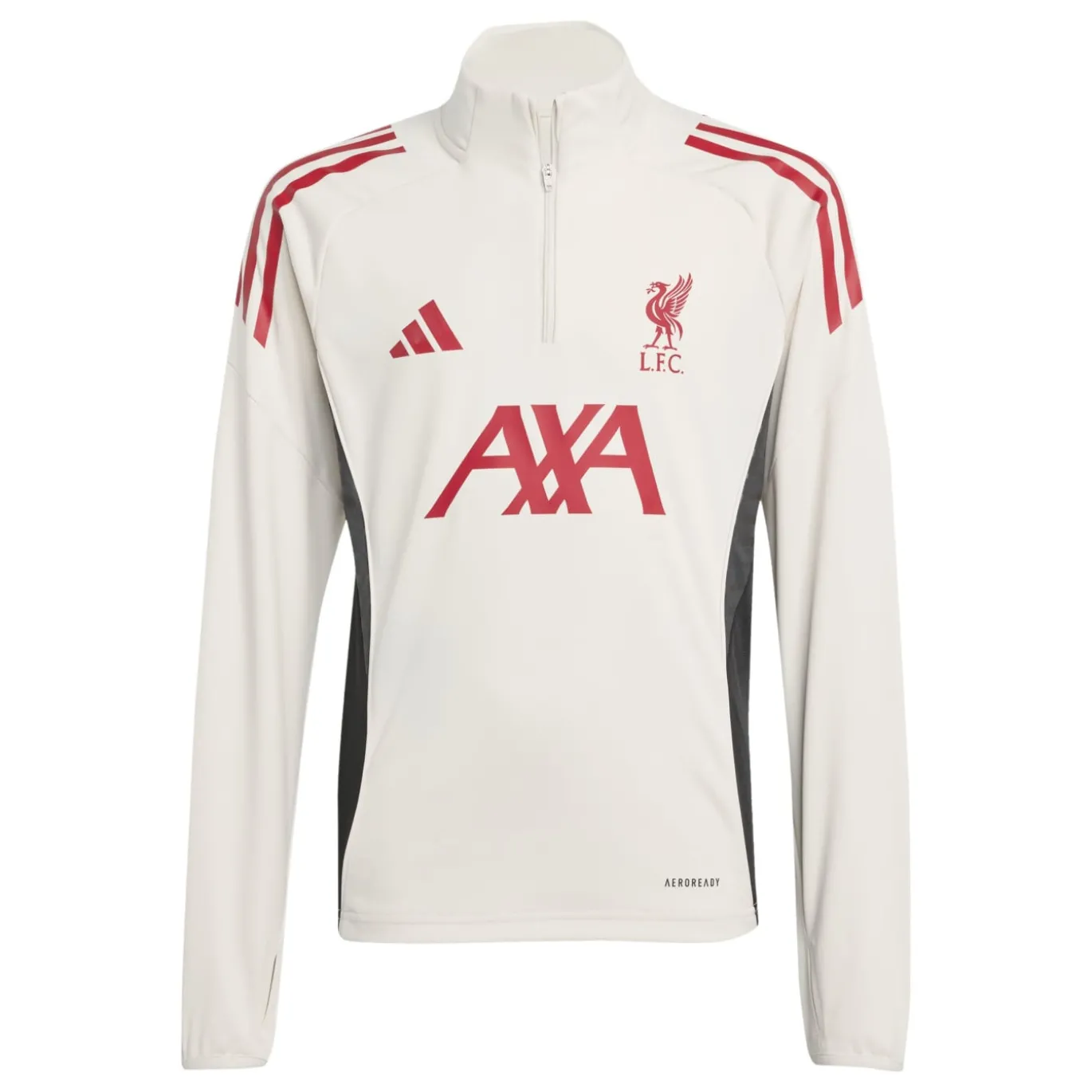 adidas Liverpool Trainingstrui 1/4-Zip 2025-2026 Kids Wit Rood Zwart