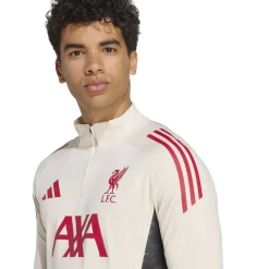 adidas Liverpool Trainingstrui 1/4-Zip 2025-2026 Wit Rood Zwart
