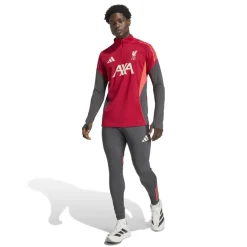 adidas Liverpool Trainingstrui 1/4-Zip 2025-2026 Rood Grijs