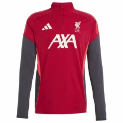 adidas Liverpool Trainingstrui 1/4-Zip 2025-2026 Rood Grijs