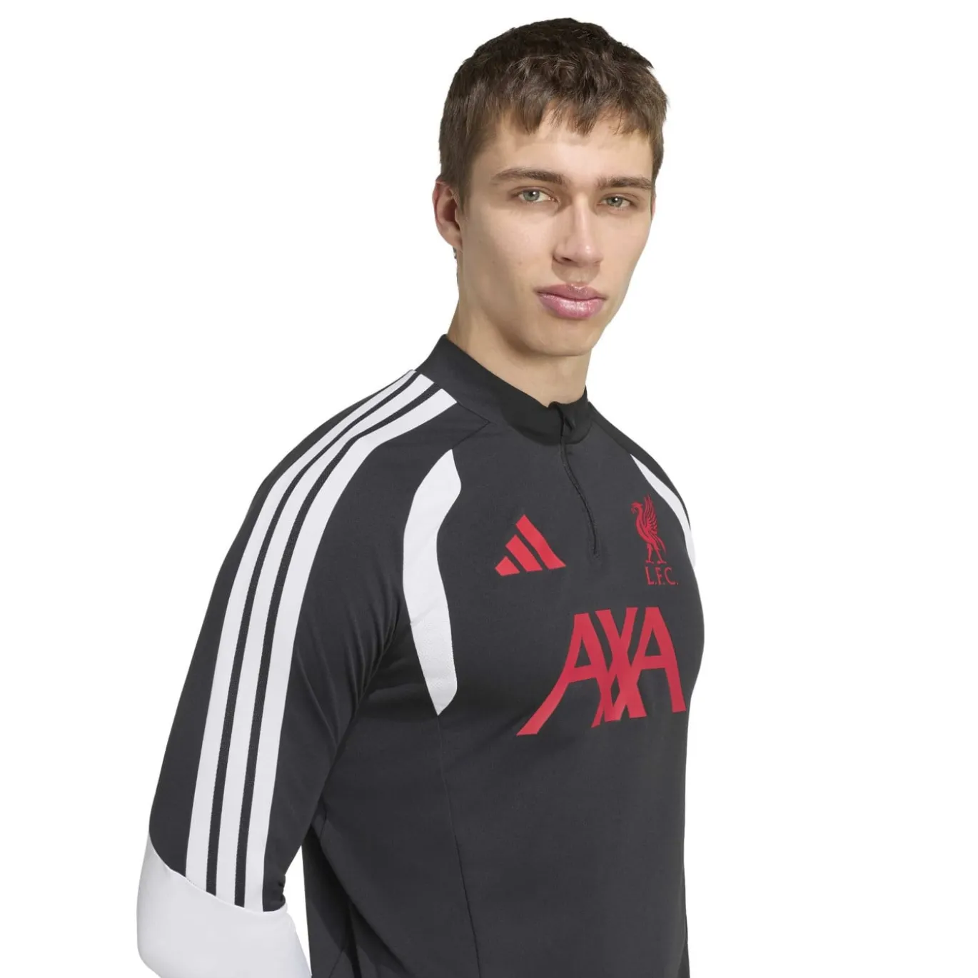 adidas Liverpool Trainingstrui 1/4-Zip 2026-2027 Zwart Grijs Wit Rood