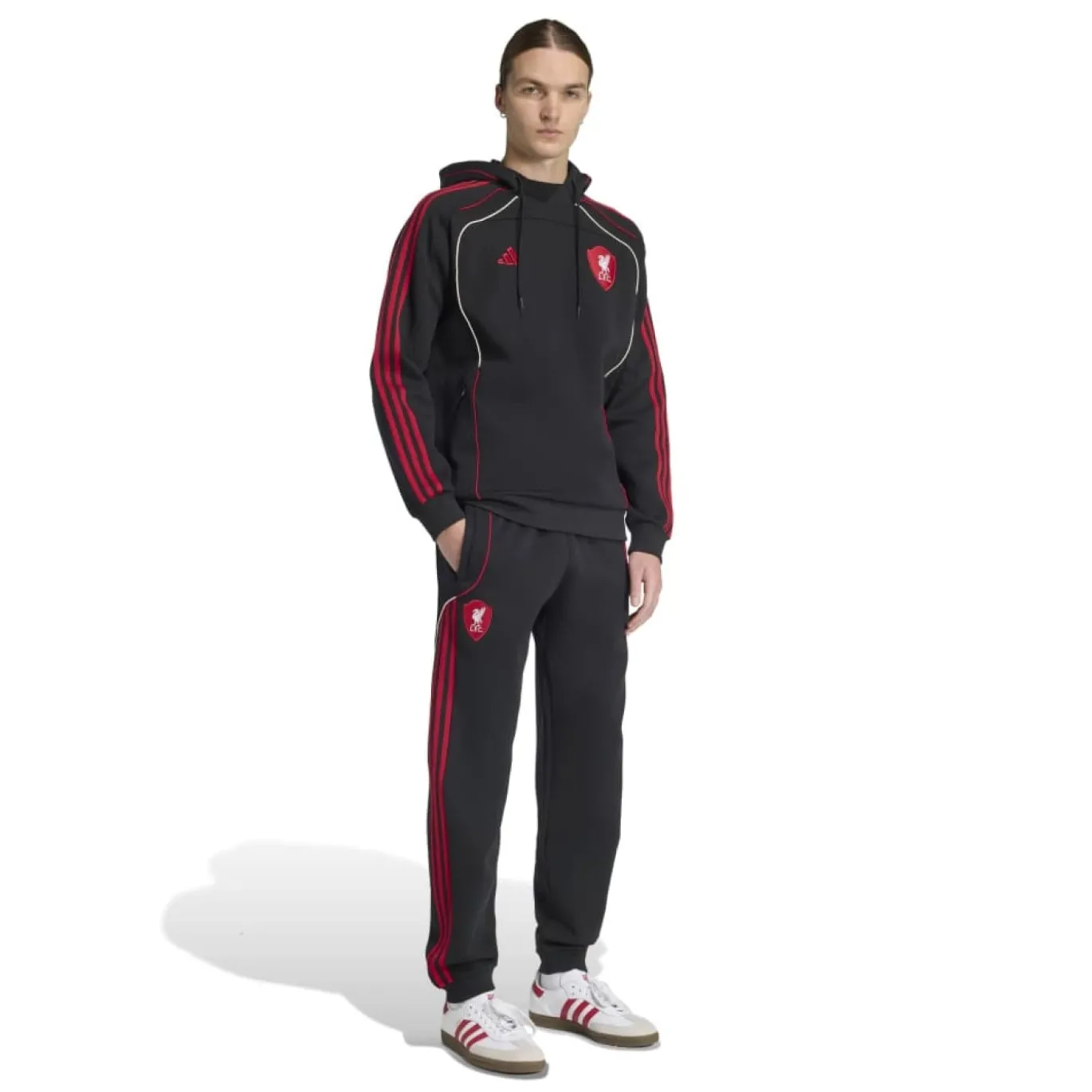 adidas Liverpool Urban Purist Joggingpak Hooded Zwart Rood Wit