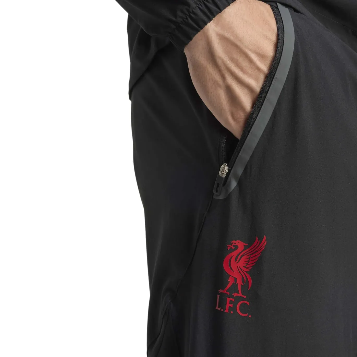 adidas Liverpool Vis Tech Trainingspak Full-Zip Zwart Rood