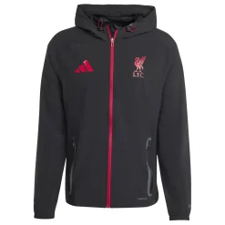 adidas Liverpool Vis Tech Trainingspak Full-Zip Zwart Rood