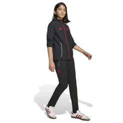 adidas Liverpool Vis Tech Trainingspak Full-Zip Kids Zwart Rood