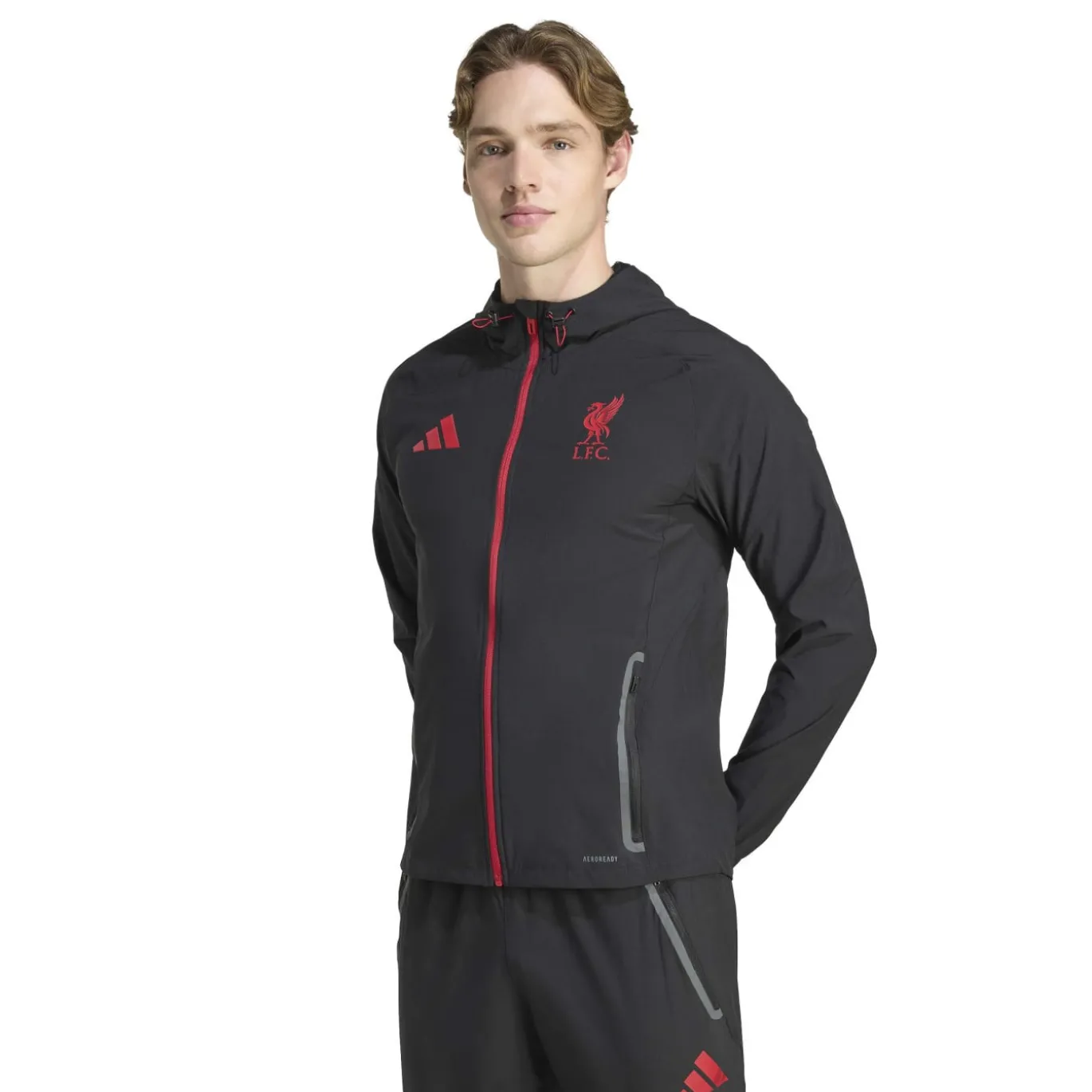 adidas Liverpool Vis Tech Vest Zwart Rood