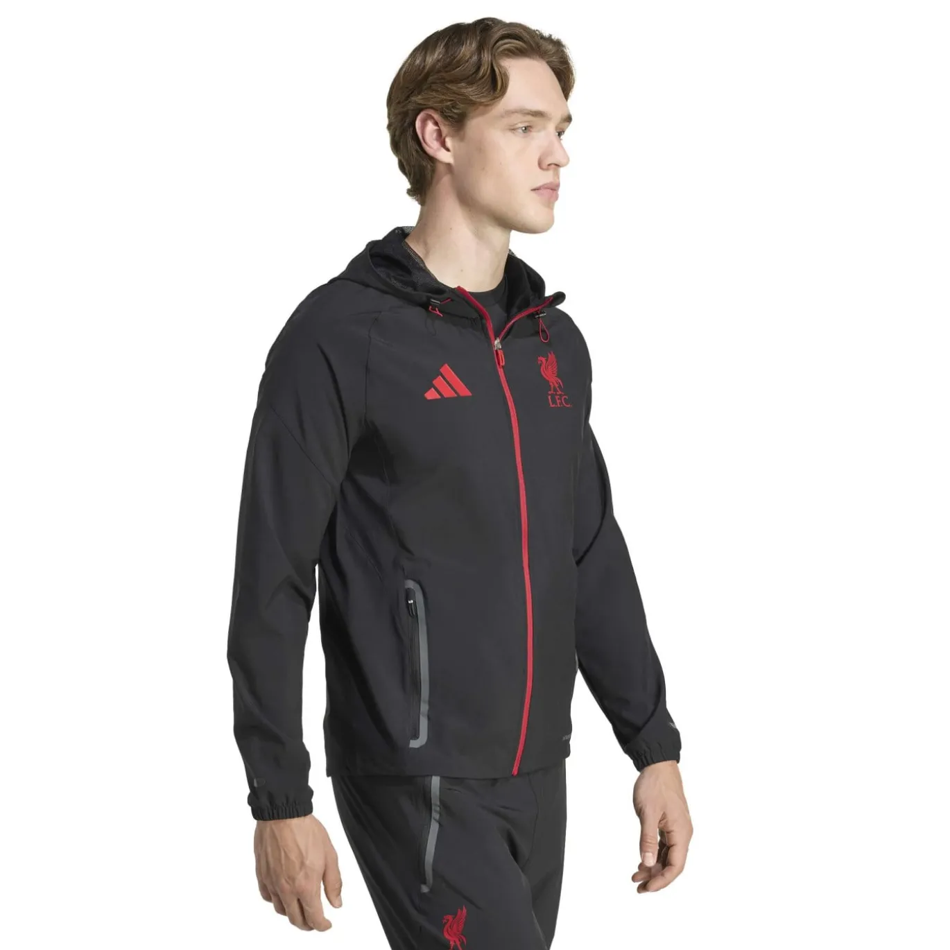 adidas Liverpool Vis Tech Vest Zwart Rood