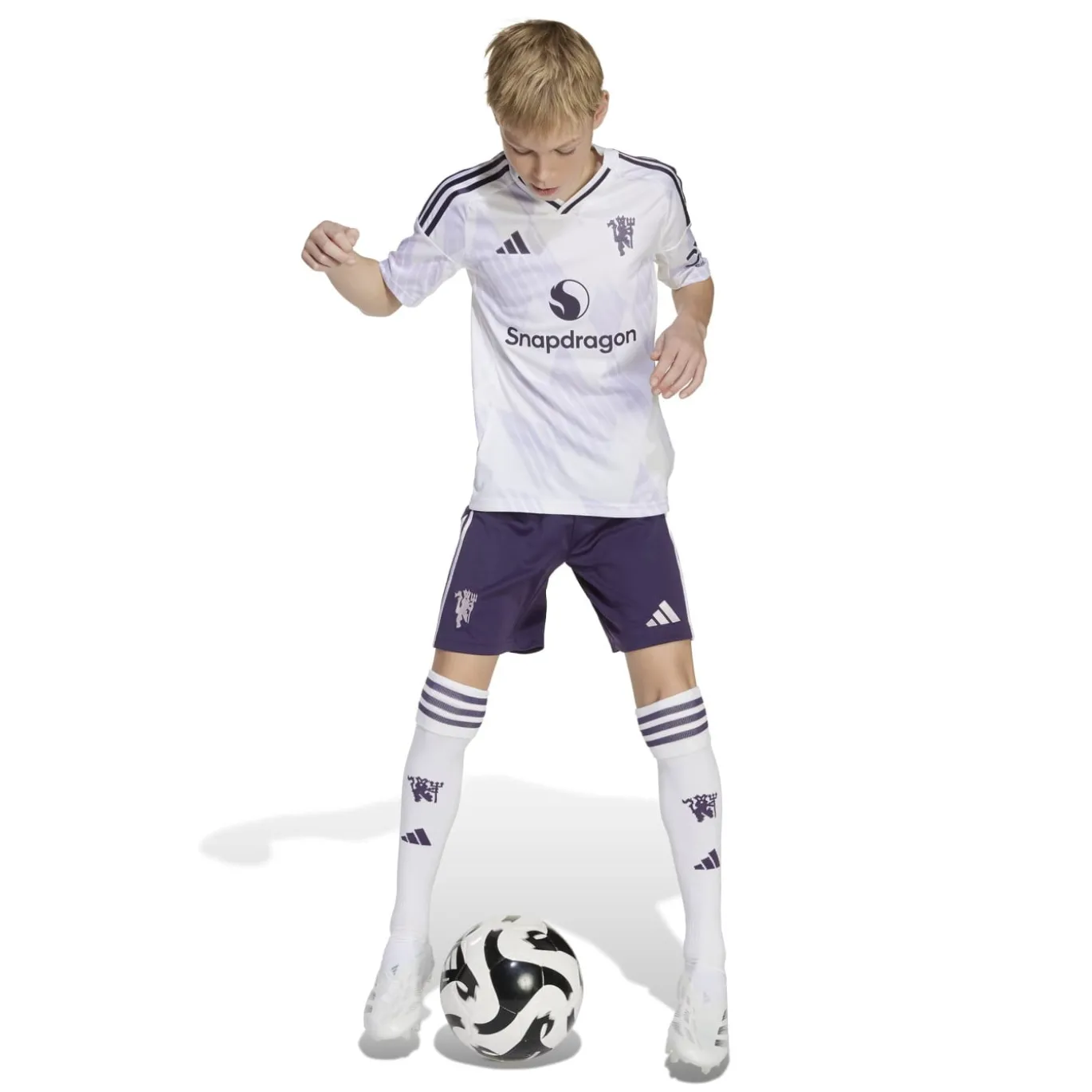 adidas Manchester United De Ligt 4 Uitshirt 2025-2026 Kids