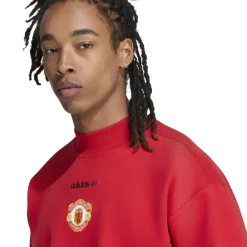adidas Manchester United EQT Crew Sweater Rood Zwart Wit