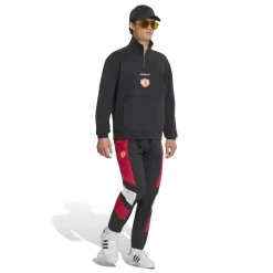 adidas Manchester United EQT Trainingstrui 1/4-Zip Zwart Rood Wit