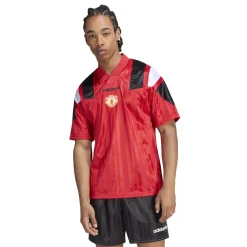 adidas Manchester United EQT T-Shirt Rood Zwart Wit