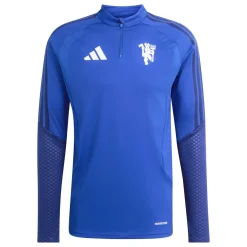 adidas Manchester United Europees Trainingstrui 1/4-Zip 2026-2027 Donkerblauw Wit