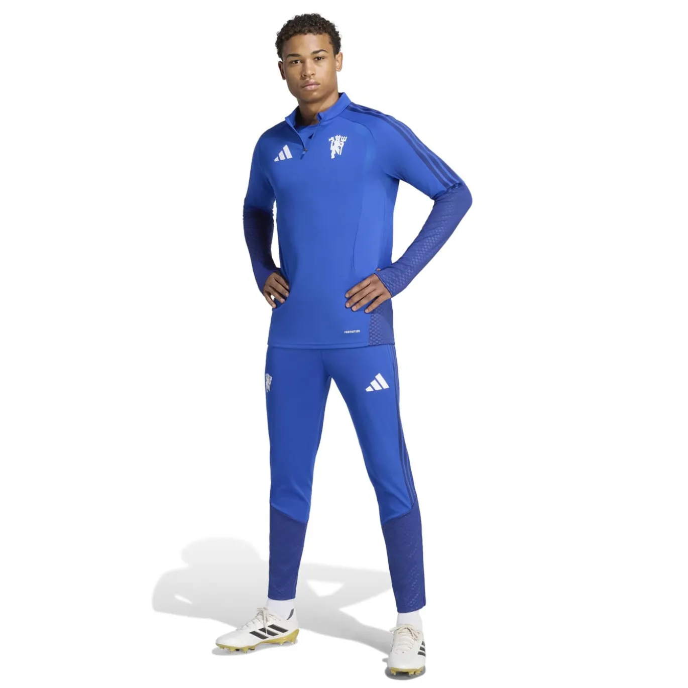 adidas Manchester United Europees Trainingsbroek 2026-2027 Donkerblauw Wit