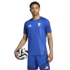 adidas Manchester United Europees Trainingsshirt 2026-2027 Donkerblauw Wit