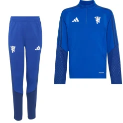 adidas Manchester United Europees Trainingspak 1/4-Zip 2026-2027 Kids Donkerblauw Wit