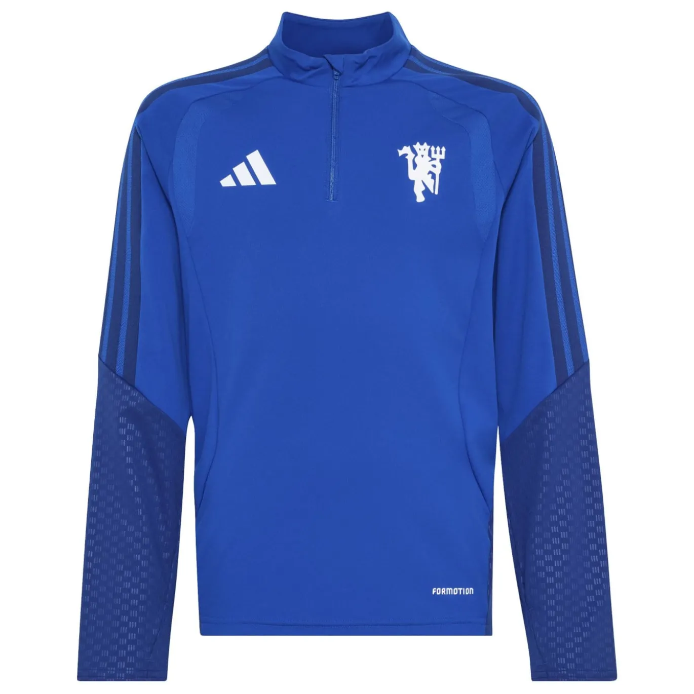 adidas Manchester United Europees Trainingspak 1/4-Zip 2026-2027 Kids Donkerblauw Wit