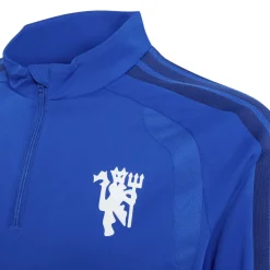 adidas Manchester United Europees Trainingspak 1/4-Zip 2026-2027 Kids Donkerblauw Wit