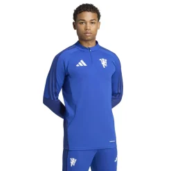 adidas Manchester United Europees Trainingspak 1/4-Zip 2026-2027 Donkerblauw Wit